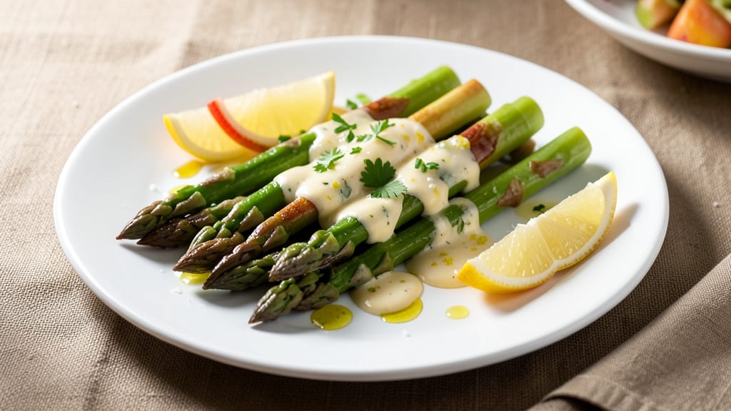 Asparagus with Lemon Butter Sauce Recipe: Bright Citrus Kiss on Crisp-Tender Stalks