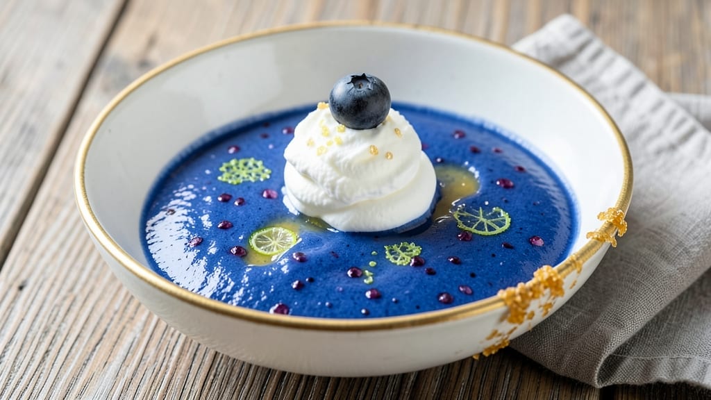 Azure Sauce Recipe: Velvety Blueberry-Infused Creaminess for Desserts