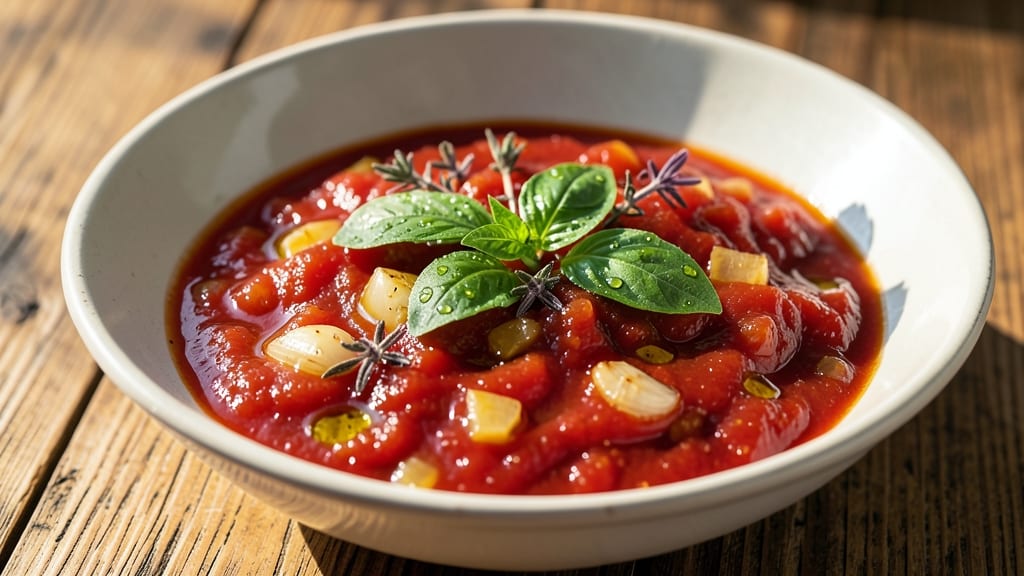 All Natural Tomato Sauce Recipe: Simmered Depth With Fresh Herb Brightness