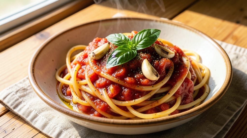 Basic Red Sauce Pasta Recipe: Simmered Tomato Depth in 25 Minutes