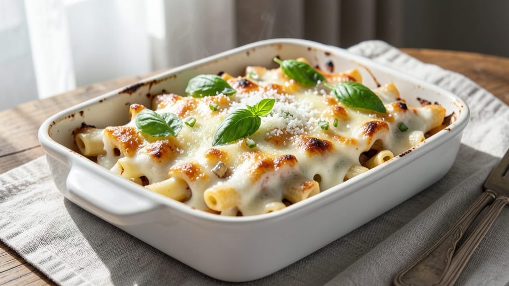 Baked Ziti Recipe White Sauce: Layered Cheese Melt and Al Dente Noodles