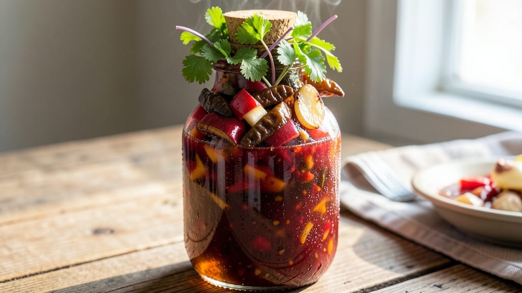 Apple Ghost Pepper Hot Sauce Recipe: Fiery-Sweet Balance with Fresh Herb Zing
