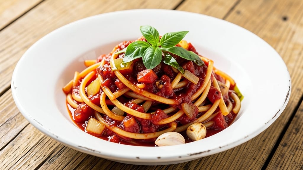 Authentic Red Sauce Pasta Recipe: Umami-Deep Tomato Simmered With Garlic and Basil