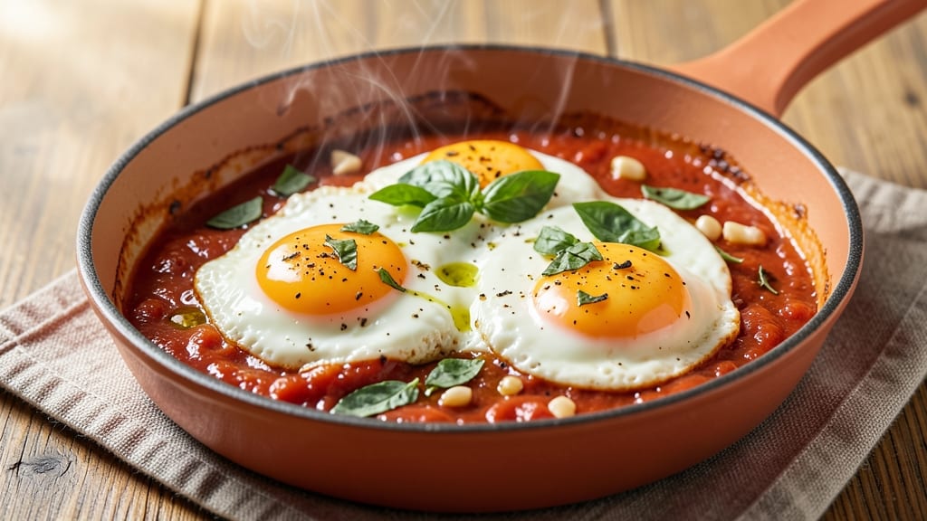 Baked Eggs in Tomato Sauce Recipe: One-Pan Italian Comfort in 20 Minutes