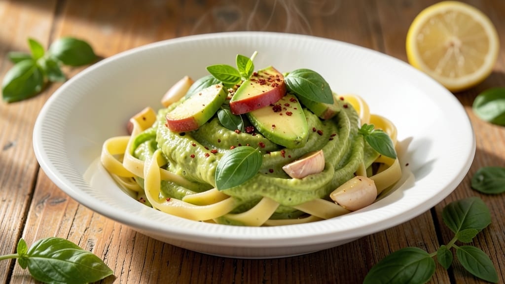 Avocado Cream Pasta Sauce Recipe: Ultra-Smooth, No-Cook Blend With Herby Zing