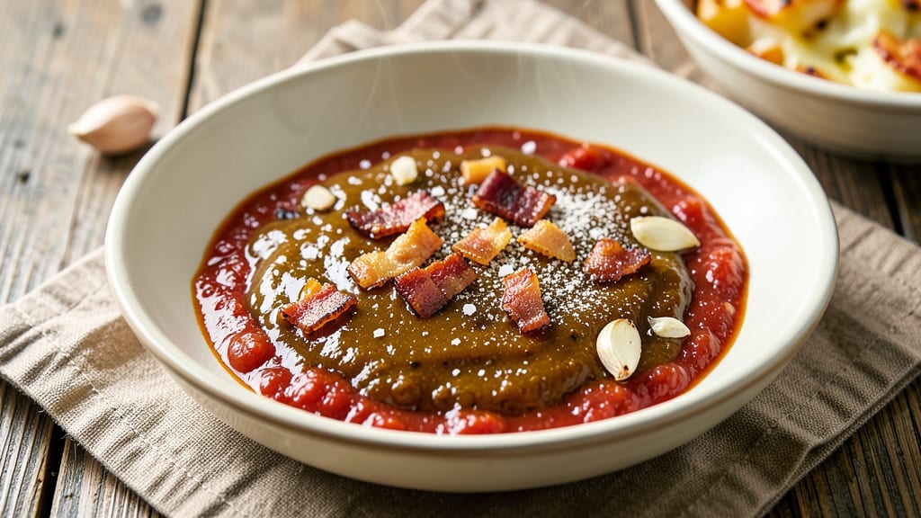 Bacon Cheeseburger Pizza Sauce Recipe: Smoky Tomato Base with Crispy Bacon Bits
