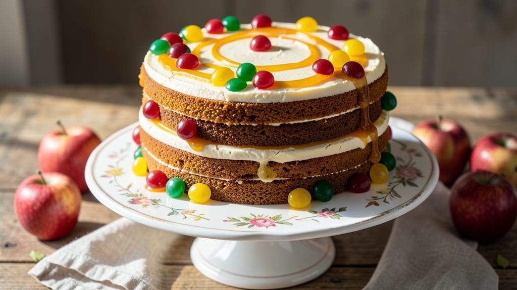 Applesauce Gumdrop Cake Recipe: Moist Layers and Tangy-Sweet Frosting