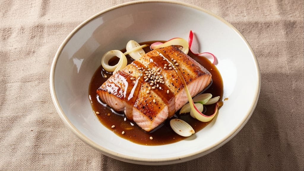Asian Salmon Recipe with Hoisin Sauce: Glazed Caramelized Crisp in 25 Minutes