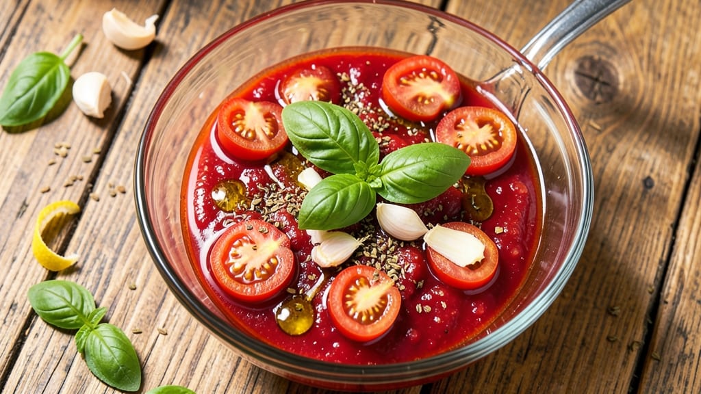 Recipe for Pizza Sauce From Fresh Tomatoes: Hand-Crushed Tomato Richness Without Blender