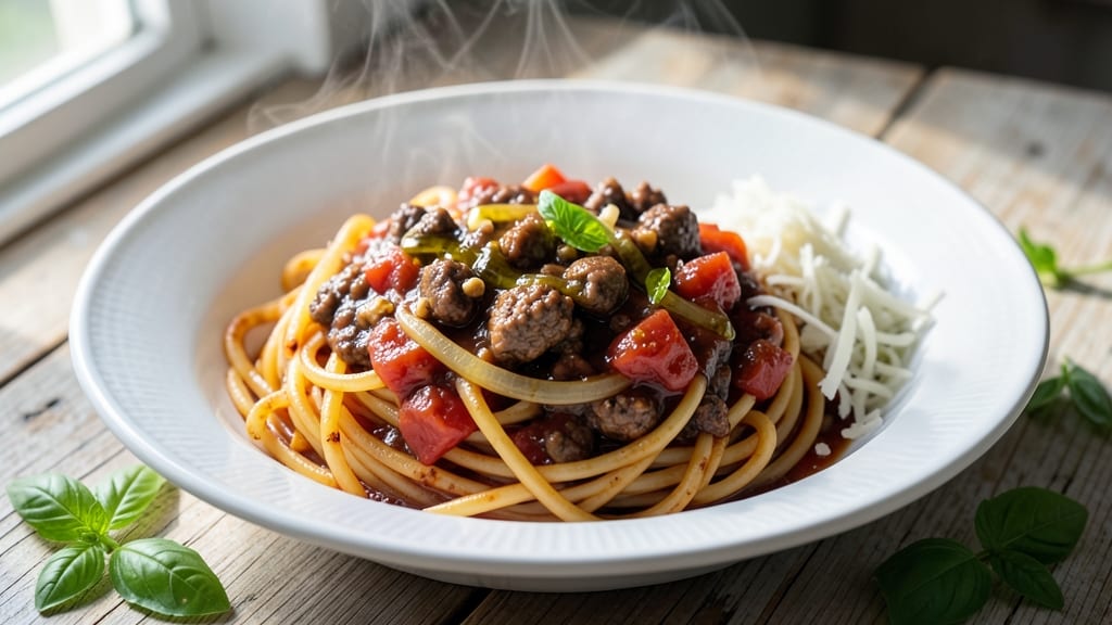 Amazing Spaghetti Meat Sauce Recipe: Slow-Simmered Umami Depth in One Pot